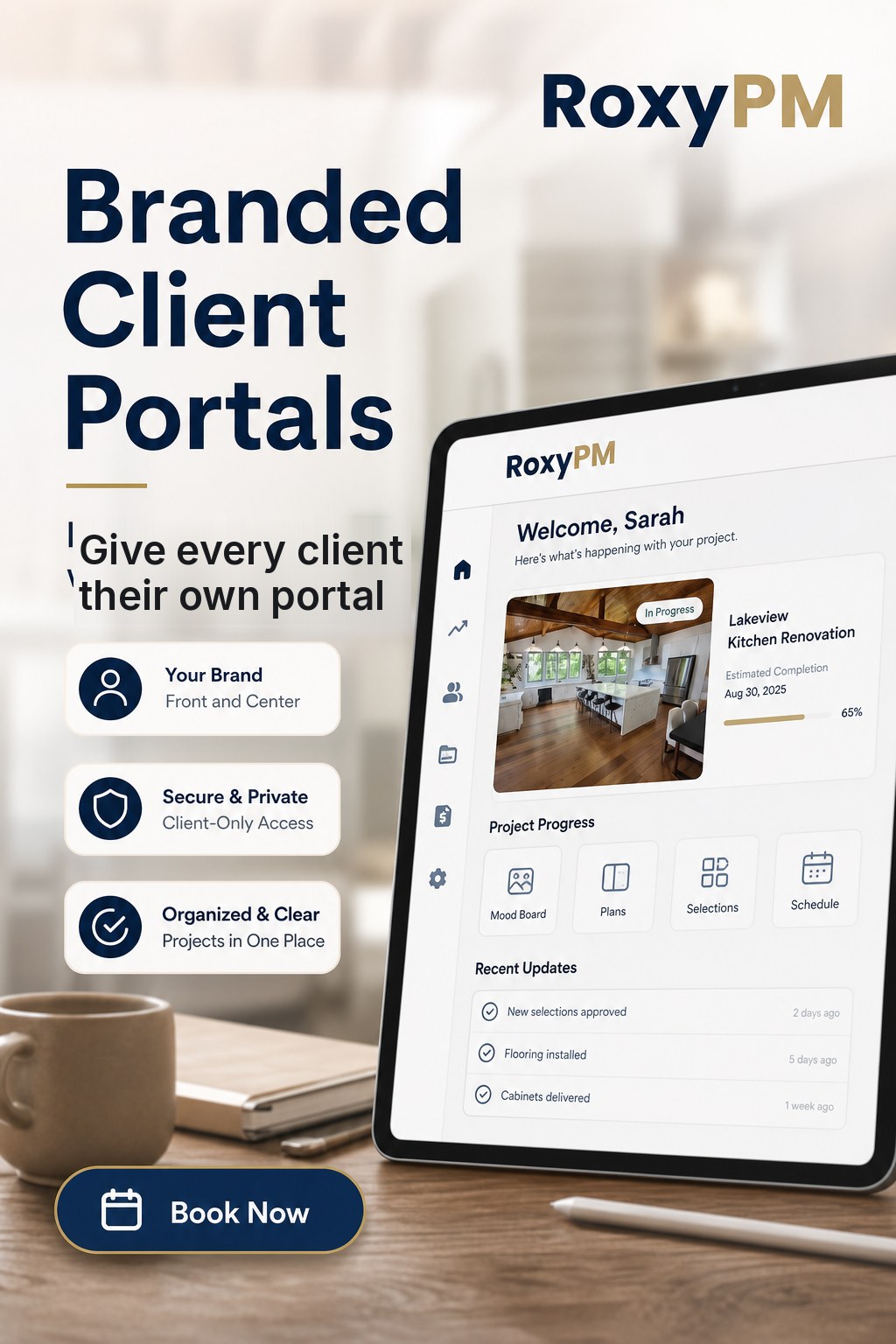 Branded client portals for every project partner