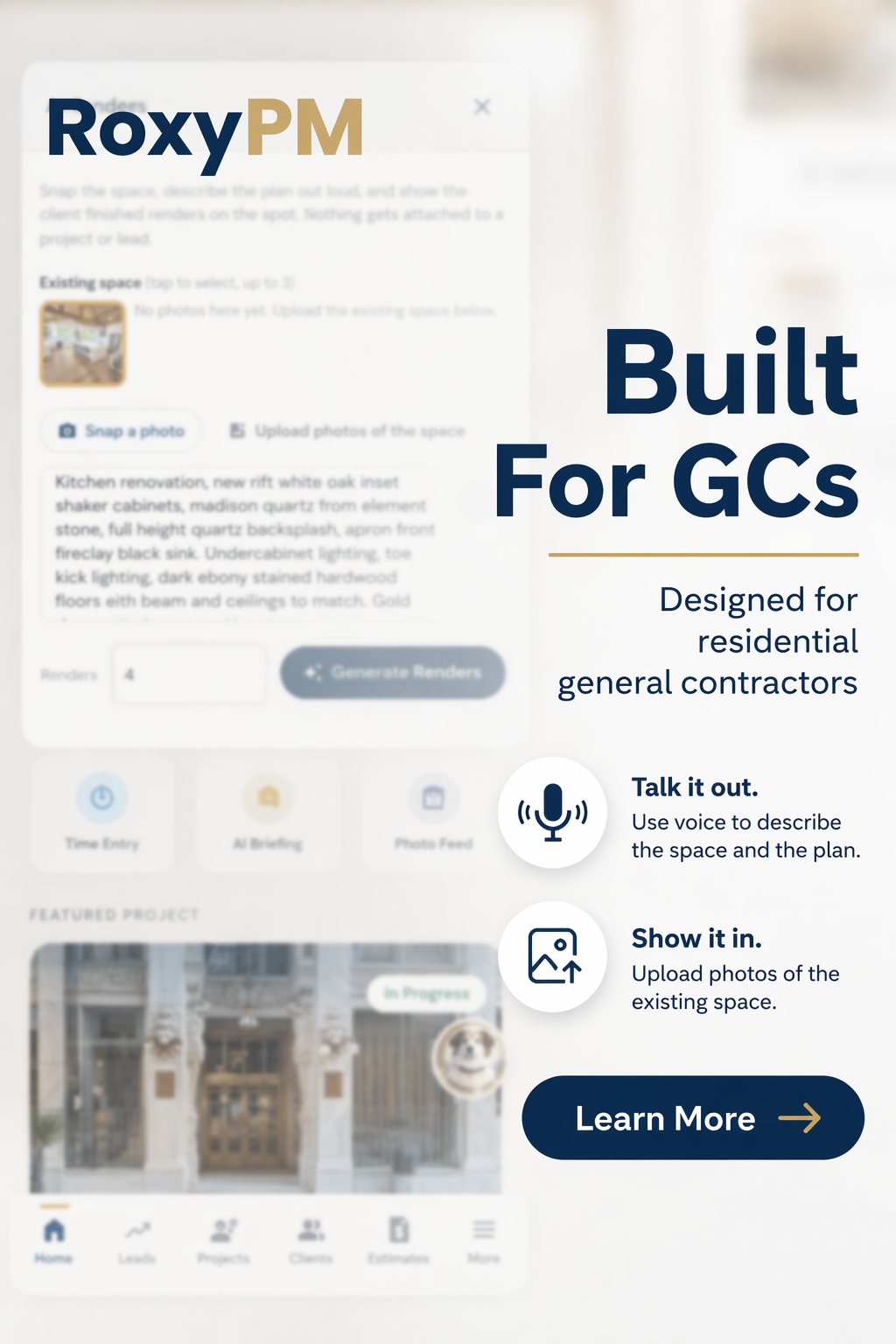 RoxyPM is built for residential general contractors