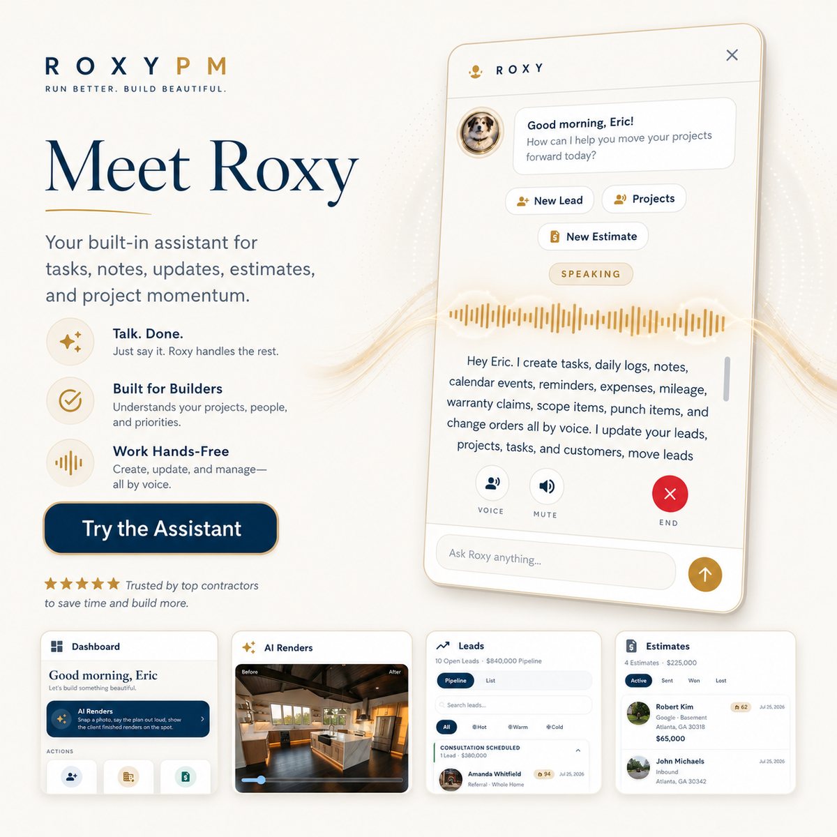 Meet Roxy, the built-in assistant