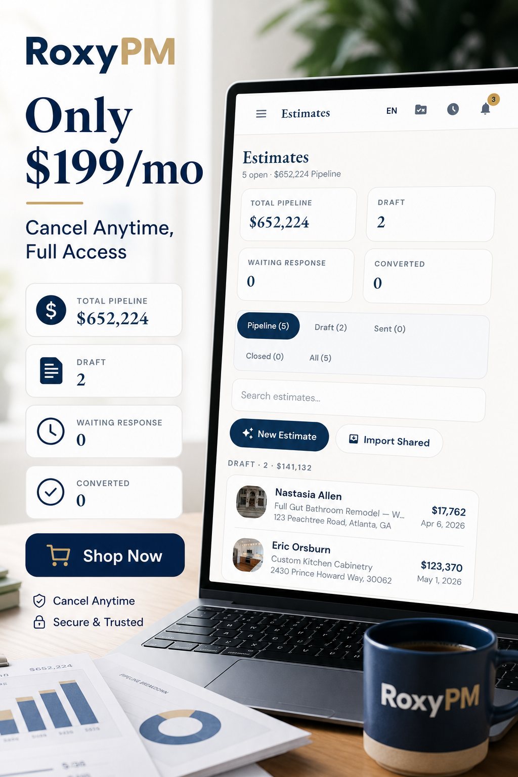 Only $199 a month, cancel anytime, full access