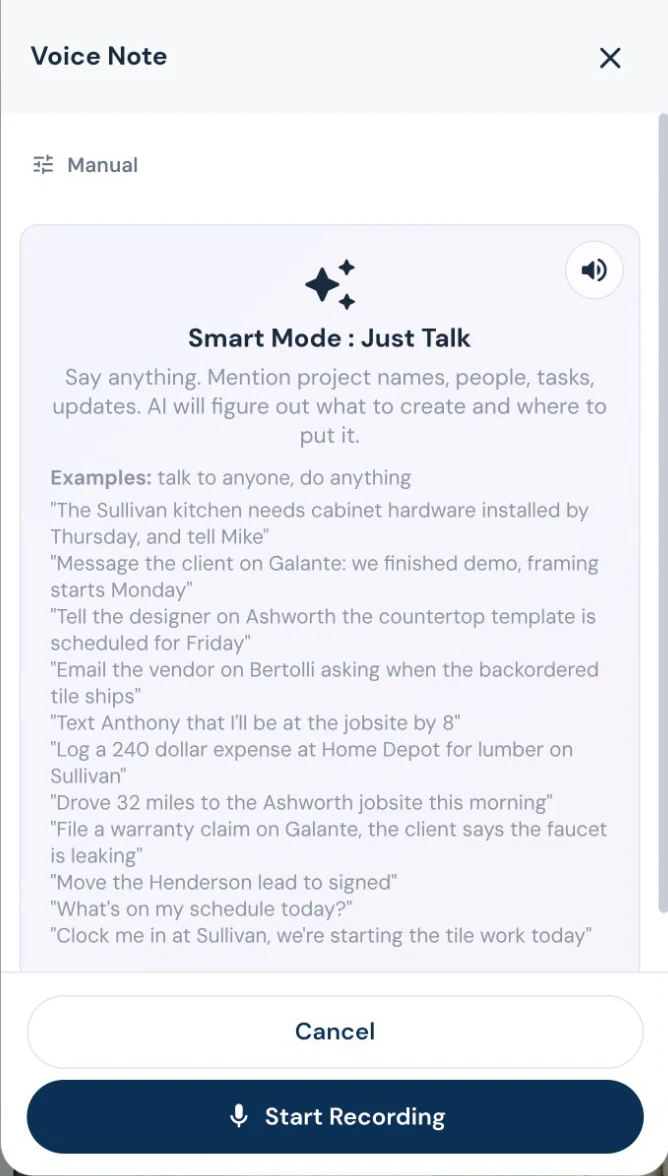 Smart Mode: say what needs doing