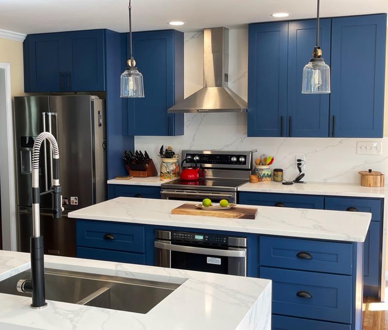 Blue kitchen