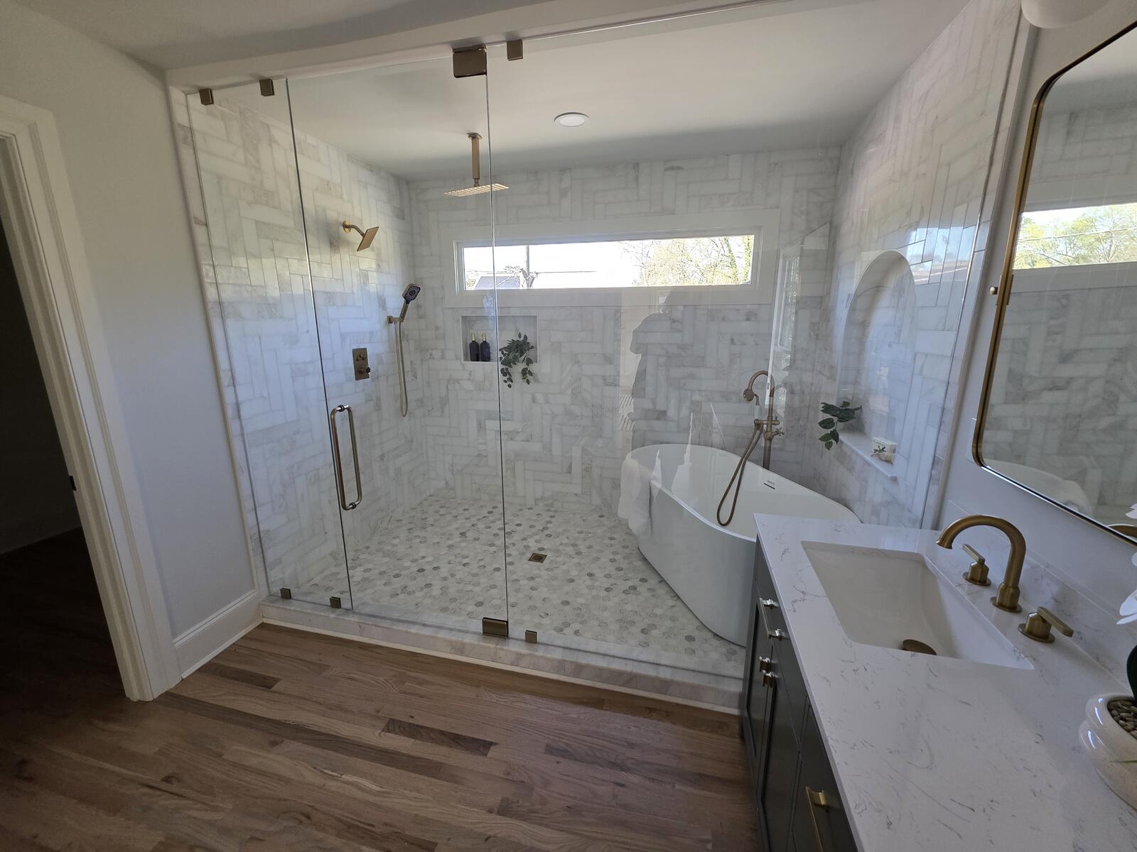 Marble shower