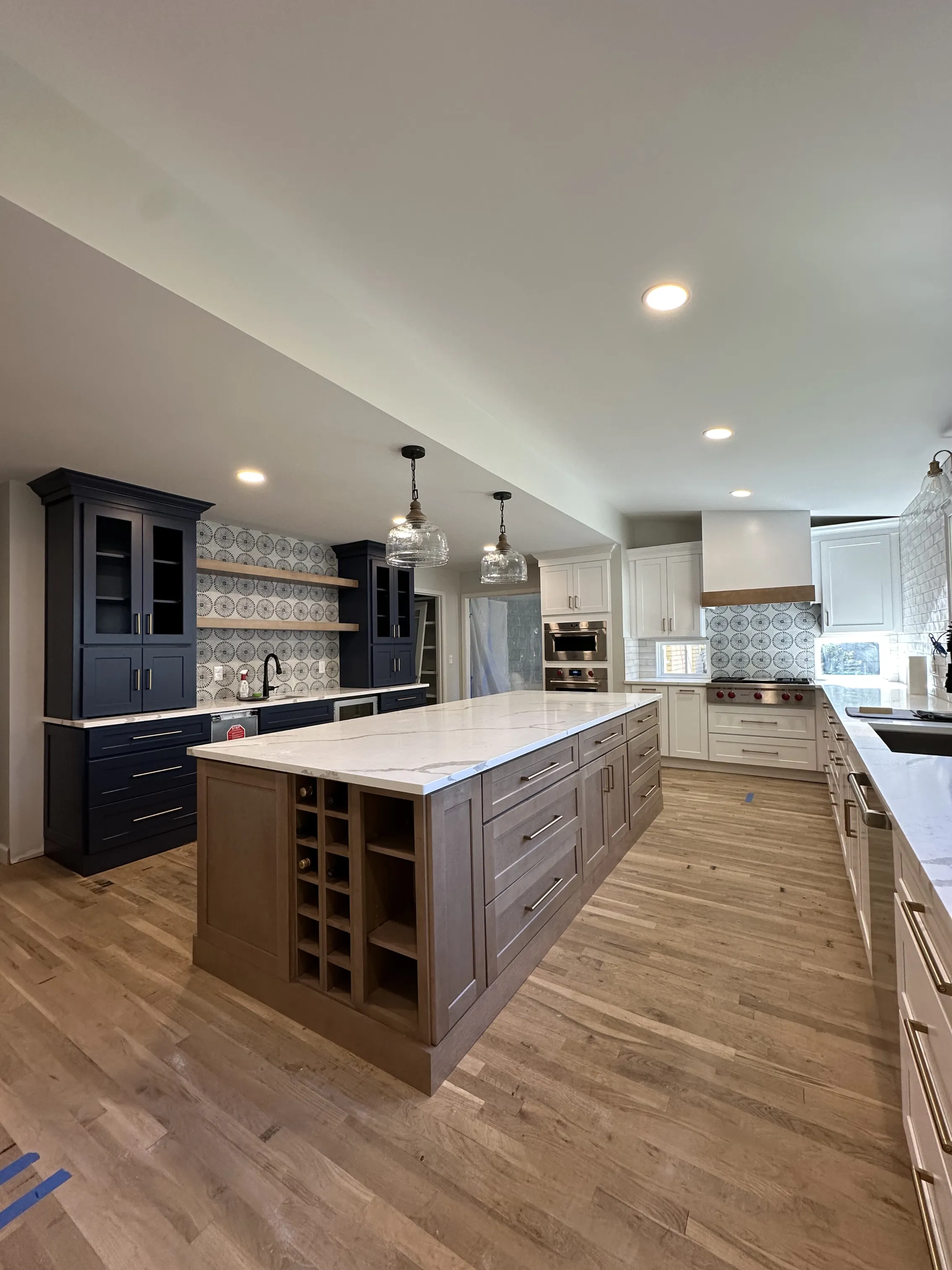 Navy kitchen